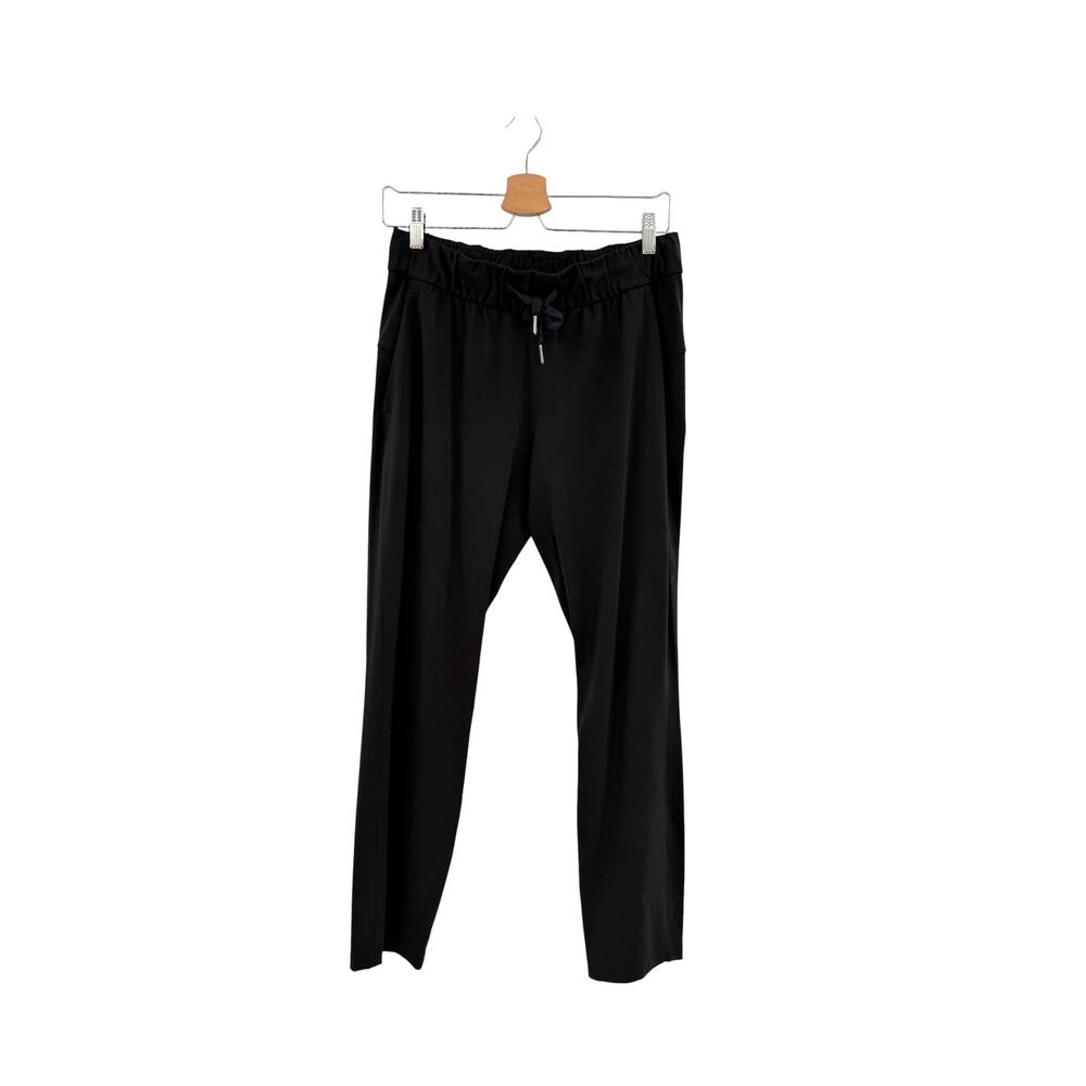 Lululemon On The Fly Pants Black Luxtreme Drawstring Stretch‎ Size 6